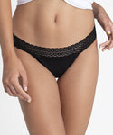 Color_Negro | Braga Menstrual Kiwitas Tanga Encaje Frontal