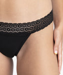 Color_Negro | Braga Menstrual Kiwitas Tanga Encaje Frontal Detalle